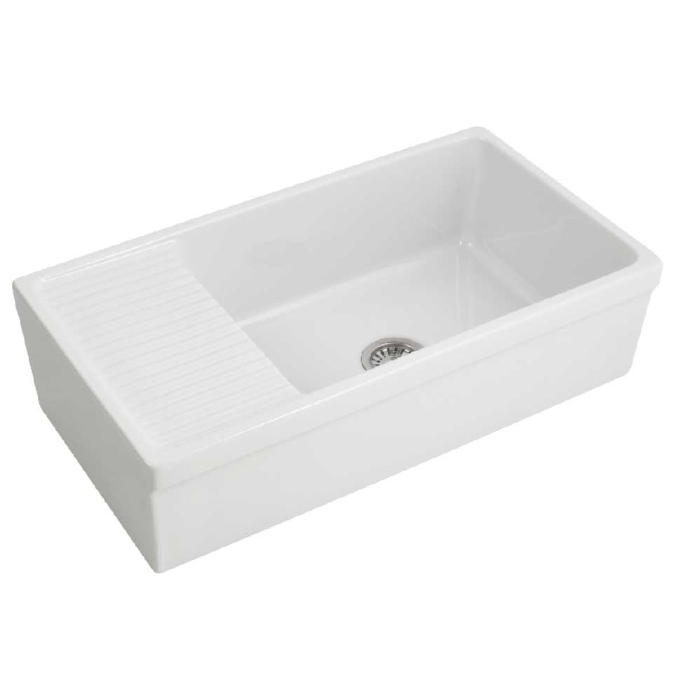 MS11-8TO90 Butler sink, with drainer