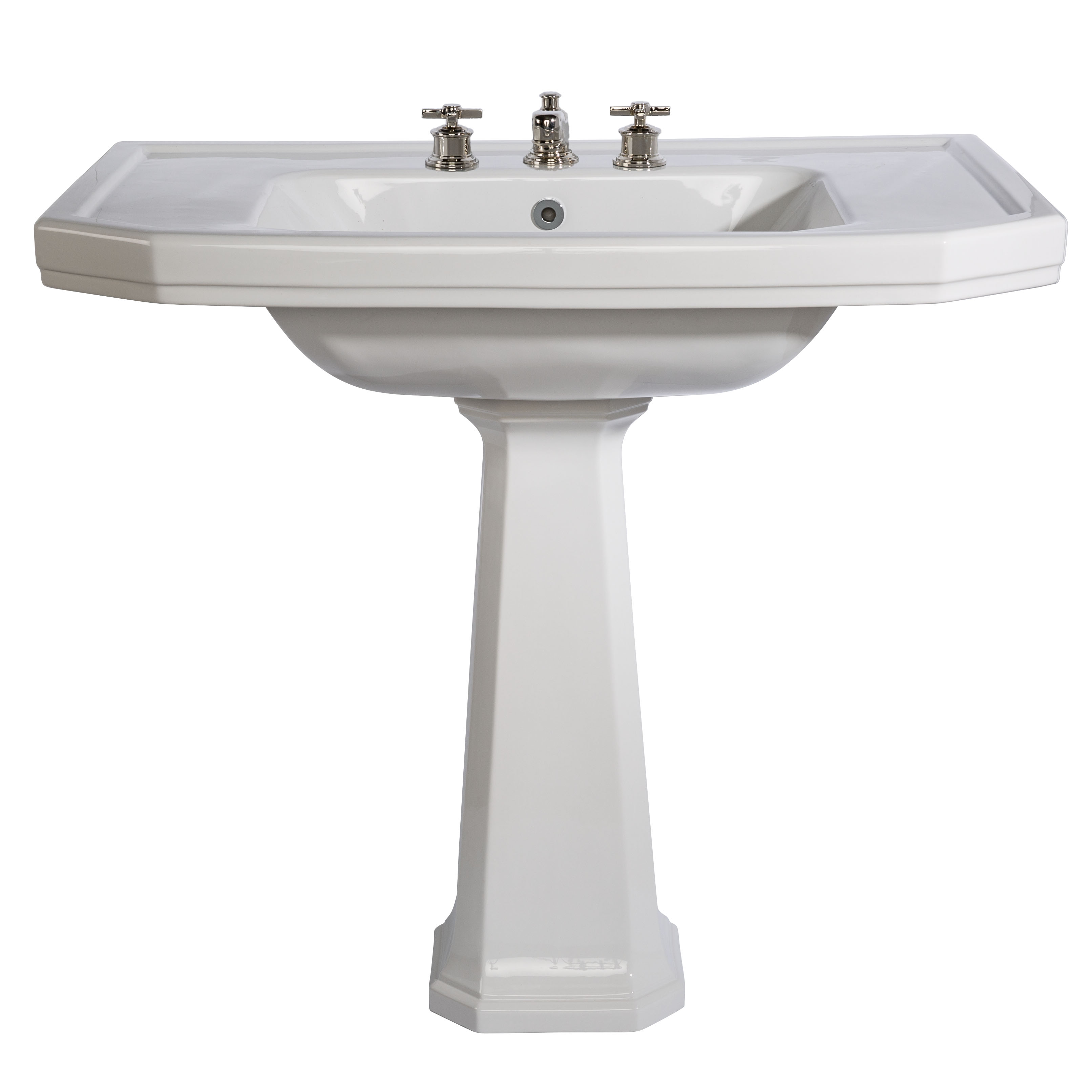 MS13-92-colonne Biarritz washbasin on pedestal, L. 92cm