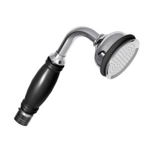 2273 Traditional anti-scaling handshower, black porcelain