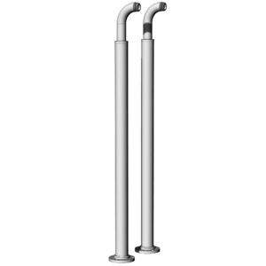 3FR5 Pair of bath floor risers, without T connection