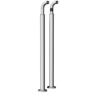 3FR5 Paire de colonnes pour bain, sans T, H. 815 mm